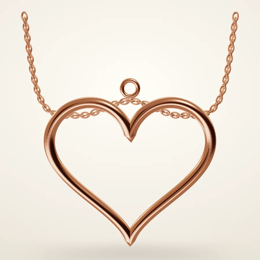 Heartline Diamond Pendant