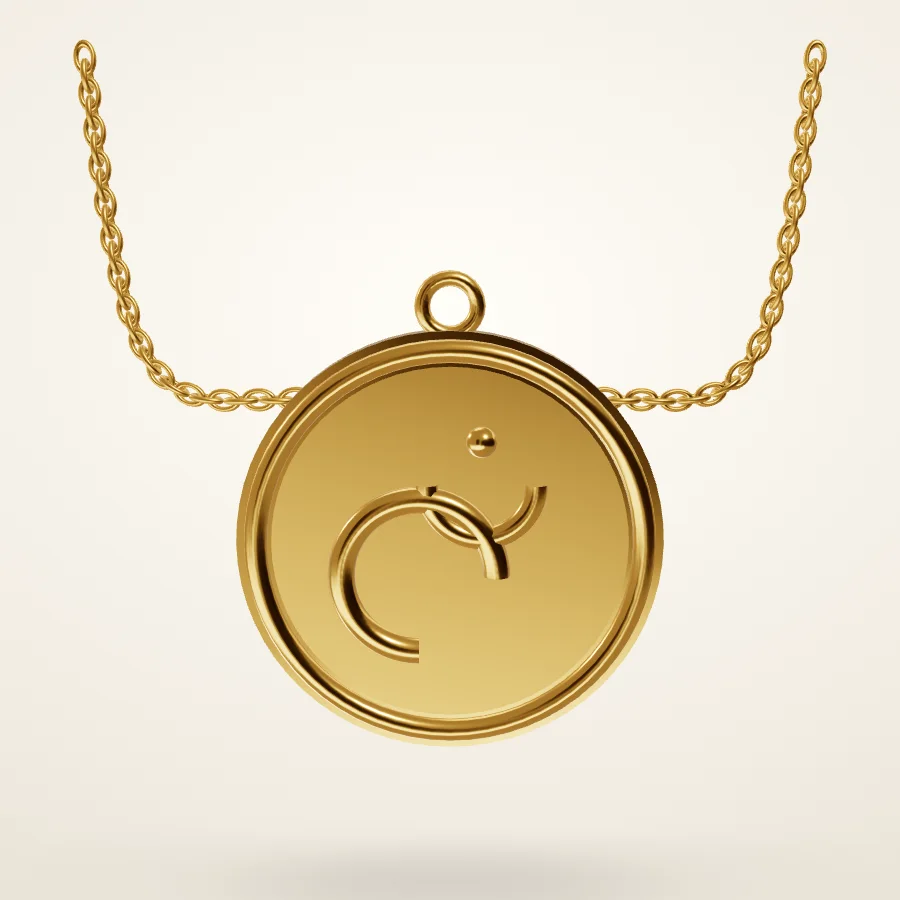 Om Gold Pendant