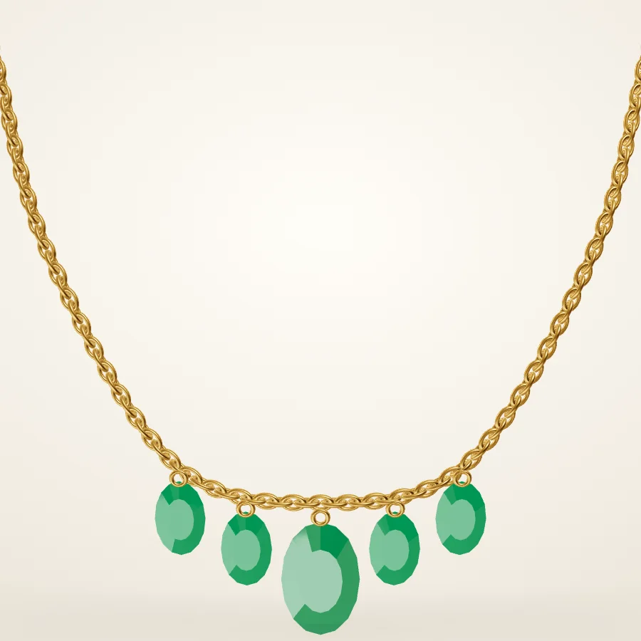Panna Drop Necklace