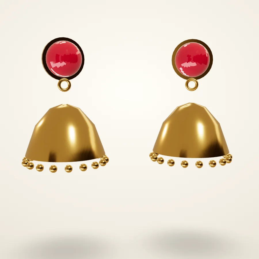 Ruby Jhumkas